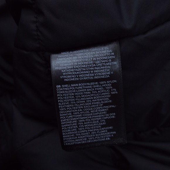 NWT Mens The North Face Bedford Down Parka Coat Black Faux Fur Hood Full Zip XL - Picture 12 of 12